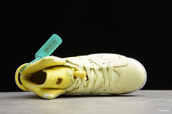 Rep TBK Jordan (GS) Yellow Air Dynamic Floral Retro 6 543390-800 0721